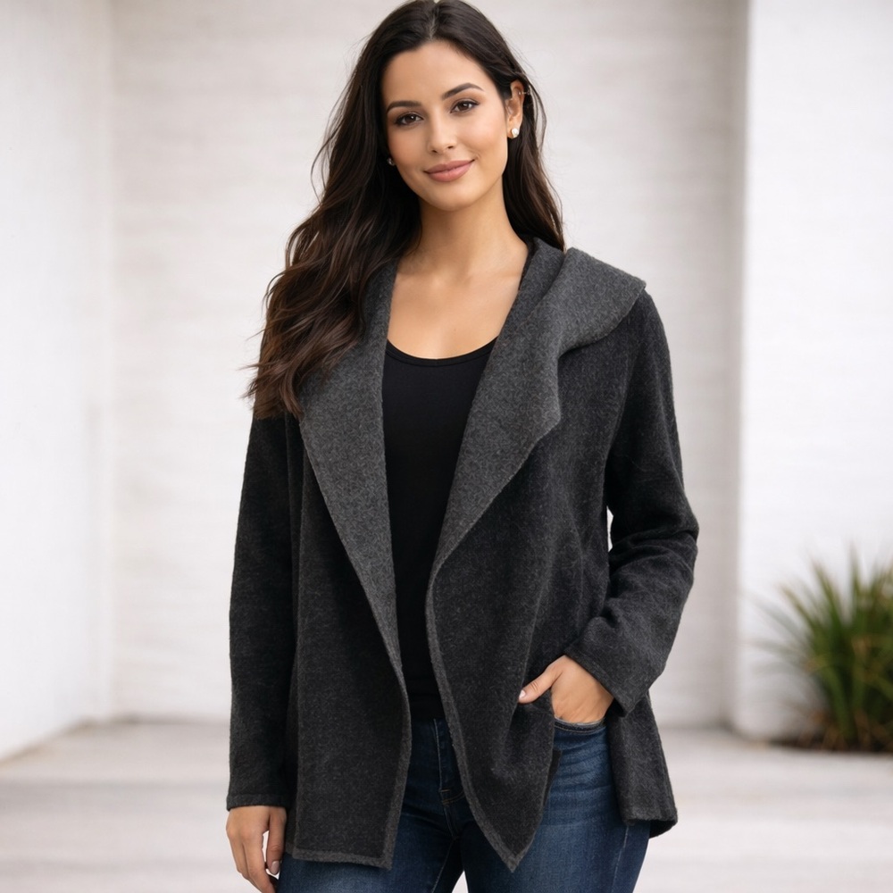 bnci by blanc noir Wool Jacket Medium Warm Winter Office Chic Timeless Soft Cozy
